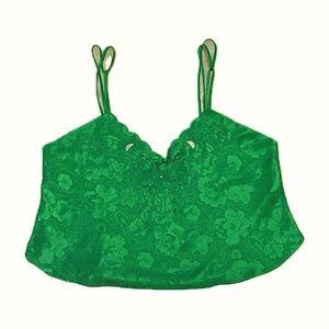 vintage victoria’s secret silky floral tank top
